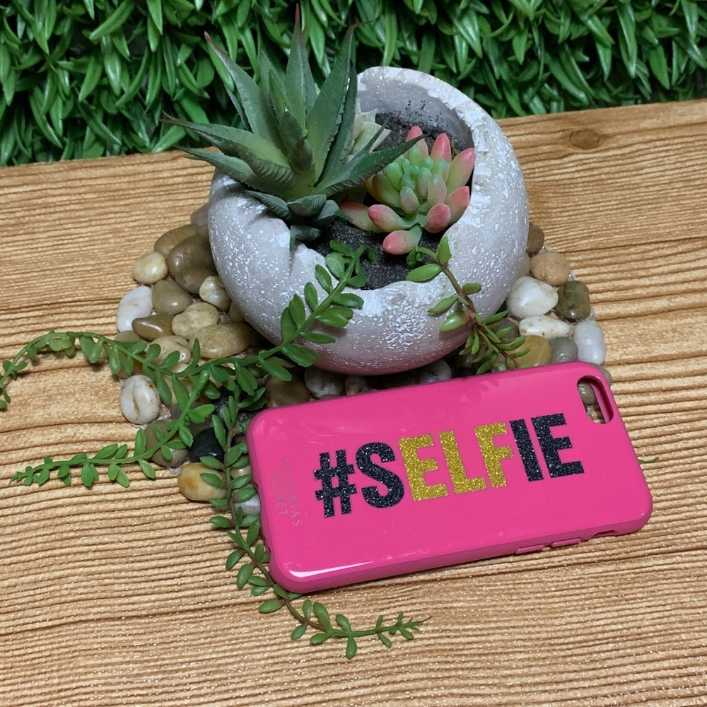 3/$25  VS Pink #Selfie Silicone iPhone 6s Case